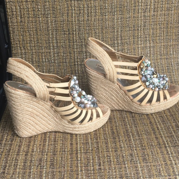 Naughty Monkey Wedge Shoes with Bling - Picture 5 of 9